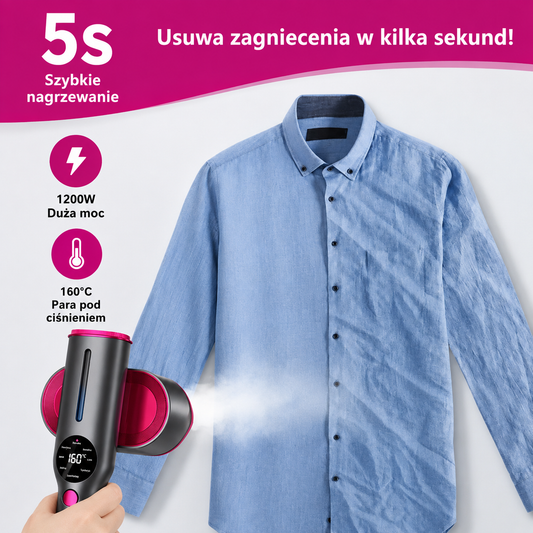 Przenośna parownica do ubrań - usuń zagniecenia w kilka sekund