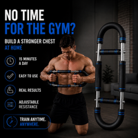 Chest Resistance Trainer – Adjustable 60–140 lbs | Home Gym Upper Body Workout